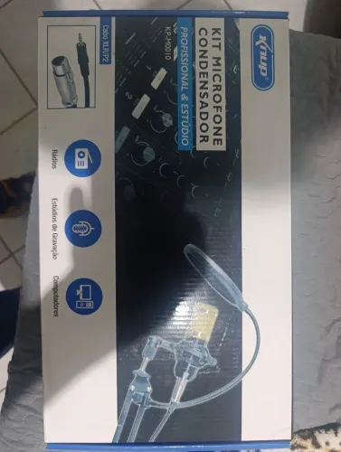 KIT MICROFONE E CONDESADOR