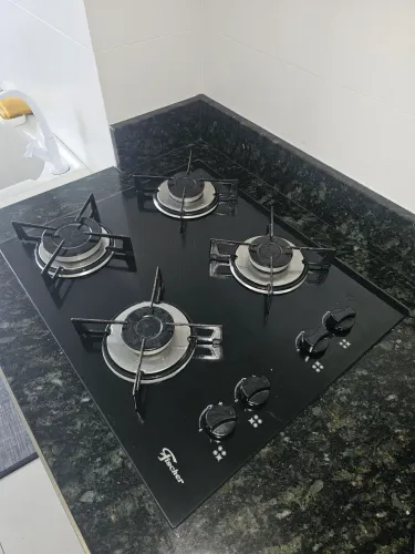 Cooktop Fischer 4 Bocas - Vidro Temperado Preto (Bivolt)