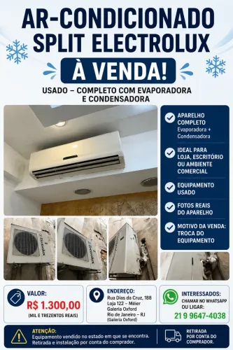 Ar-condicionado split usado