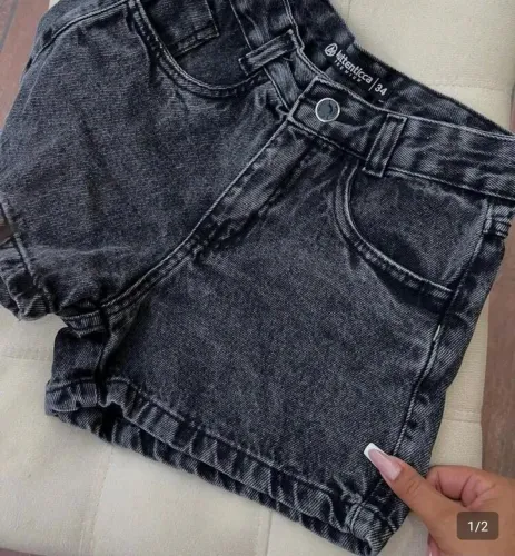 Short preto marmorizado 