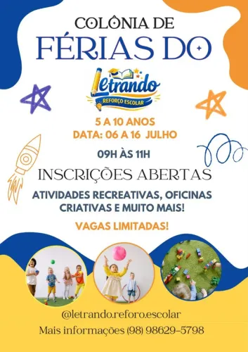 Colônia de Férias Letrando Reforço Escolar