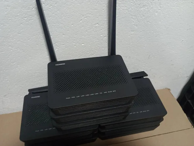 Lote 12 ONU Huawei V5 gpon desbloqueada Dualband + Fontes