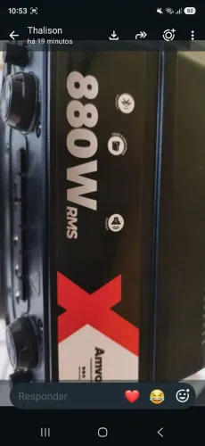 Vendo caixa de som amvox 880 w rms