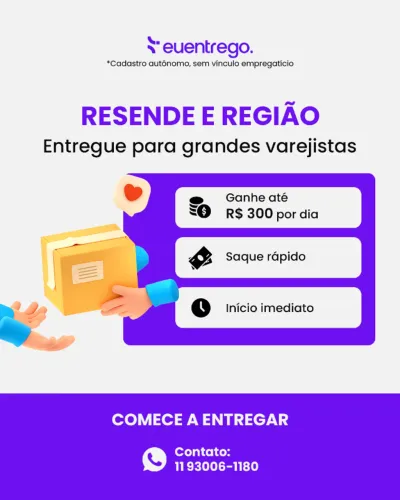 Procura-se entregador autônomo em Resende RJ