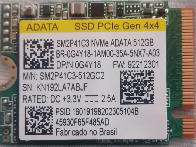 SSD Nvme Adata 512gb Pcie Gen 4x4
