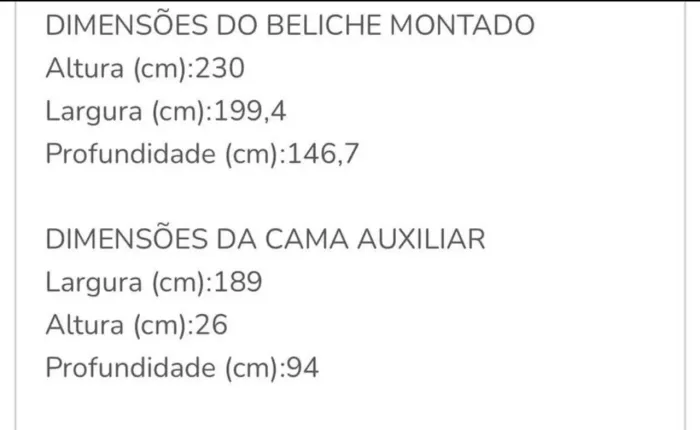 Cama triliche / Beliche