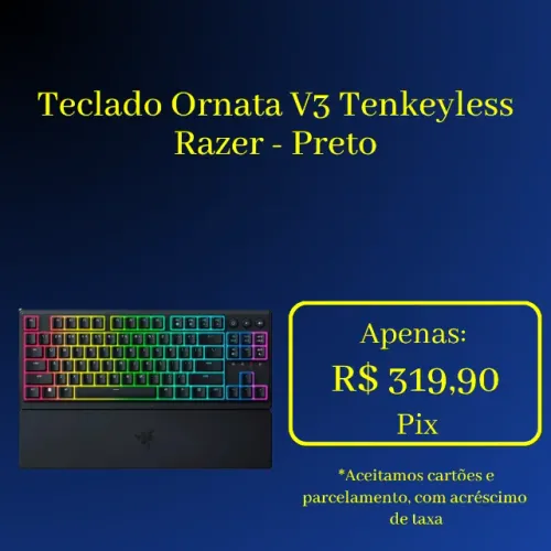 Teclado Razer Ornata V3 Tenkeyless - Novo