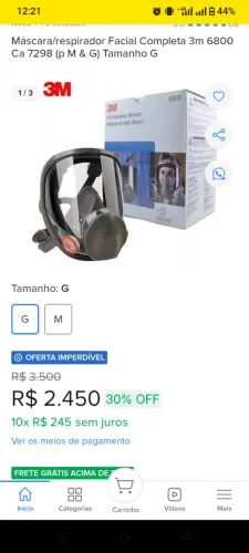 Máscara Full face 3M
