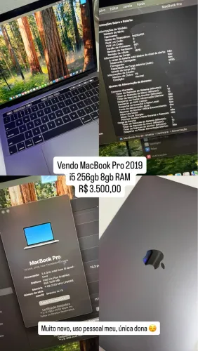 Vendo MacBook Pro 2019