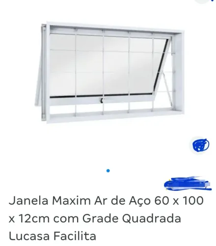Vendo janelas maxim ar de aço