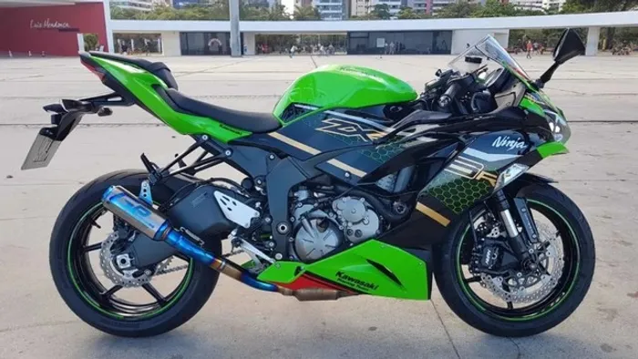 Escapamento Esportivo Titânio GP Lougan Rs Kawasaki Ninja ZX6 R 636 