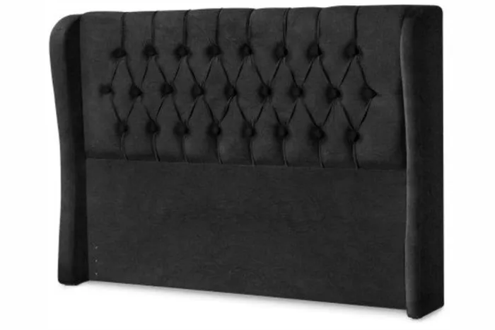 Cabeceira Casal Dallas Presence Corino Preto Até 12x - Frete Grátis 