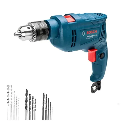 Furadeira de Impacto Bosch gsb550Re 14 Brocas 550W