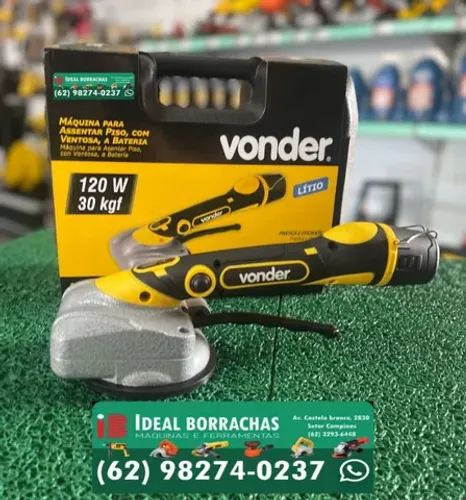 Maquina assentar piso bateria 12v - Vonder