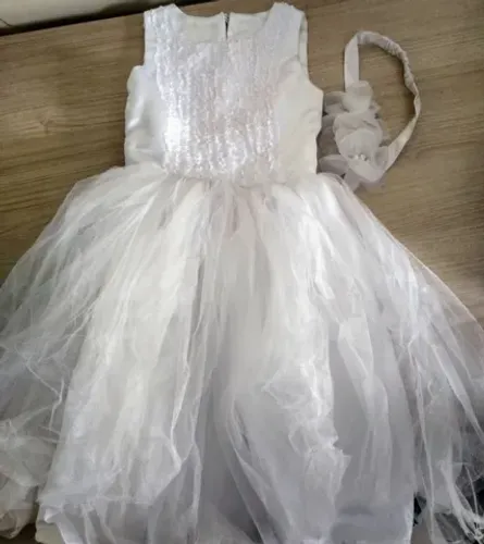 Vestido branco batizado 