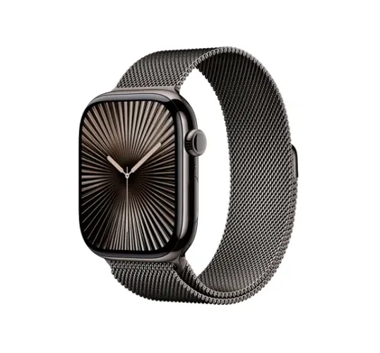 Apple Watch Series 10 42mm Caixa de titânio Pulseira milanês GPS+Celular