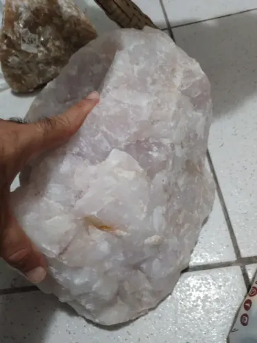 Pedra de Quartzo Rosa para Decoração zap *