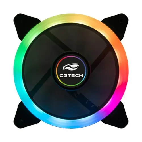 Cooler Fan 120mm C3Tech F7-140M Led Rgb *Molex - WZetta