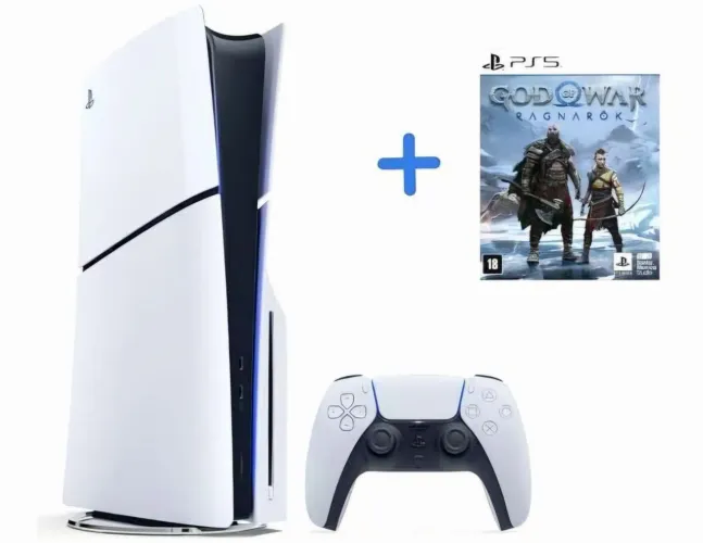 Promoção PS5 Slim Midia Fisica + God Of War Ragnarok(ATE 10X SEM JUROS)( ACEITO CREDISHOP)