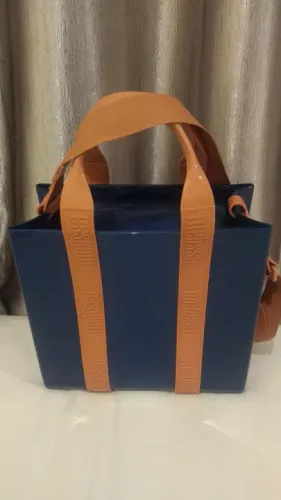 Bolsa melissa Dulce bag azul grande tote 