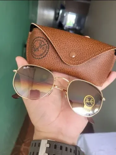 Óculos Ray-Ban Hexagonal Brown 