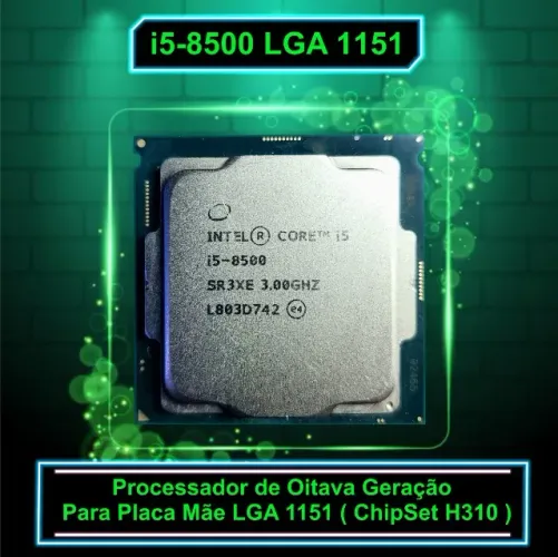 Core i5 8500 3.00Ghz LGA 1151 ( Sem Coler )