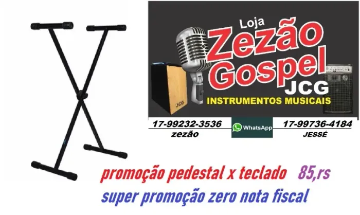 promoção Pedestal X para teclado zero com nota fiscal