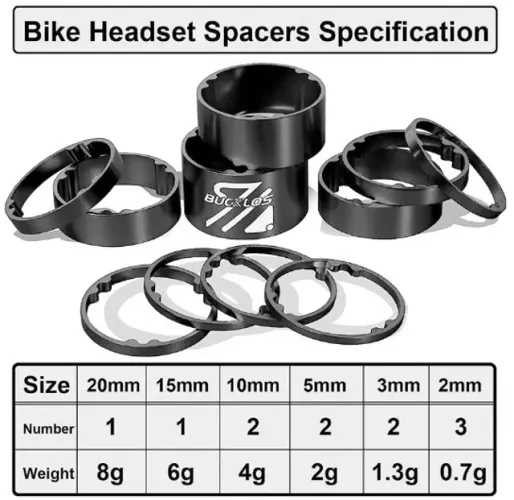 Vendo Kit extra leve Espaçador Cx Direção Ahead Set Over 1.1/8 Bike MTB ou SPD