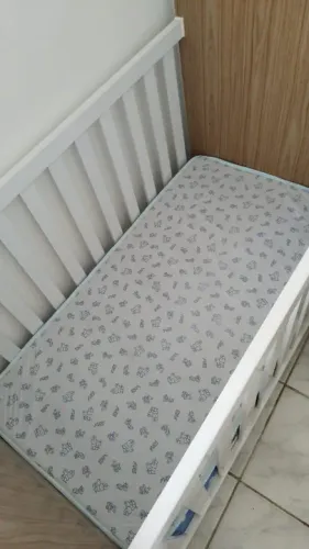 Berço americano com colchão ortobom