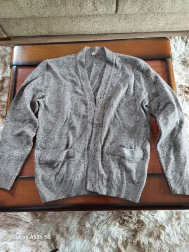 Casaco leve de lã masculino