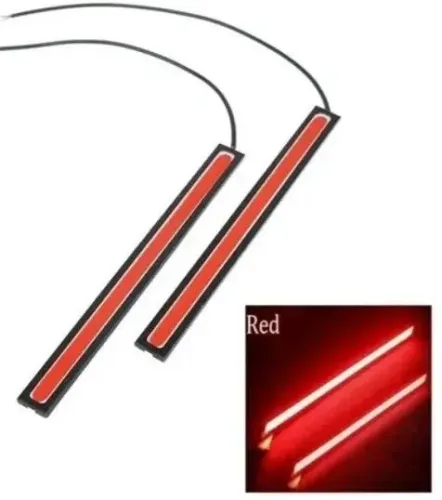 Led Cob 17cm Vermelho Kit 2Unid. Barra De  12v  Carro Moto Arduino Automação COD-CP630 