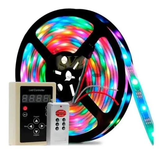 Fita Led Digital 6803 Rgb 328 Efeitos P/som De Carro C/fonte