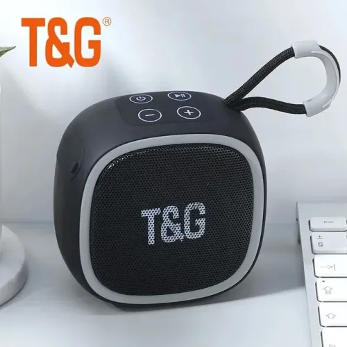 Caixa de som bluetooth portátil T&G 659