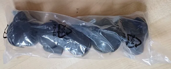 kit rodizios para cadeiras escritório com 05 rodinhas em Nylon