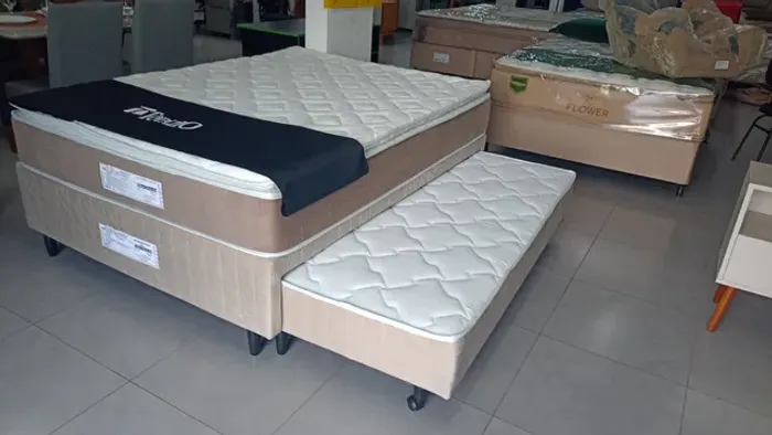 Cama  com auxiliar espuma D  45  selado