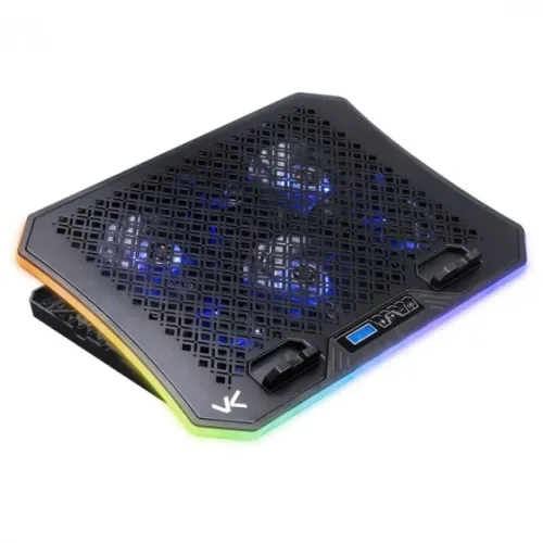  Base Para Notebook Vinik Snow Rgb CN200 19" com Display LCD + 6 Cooler Led Azul - WZetta