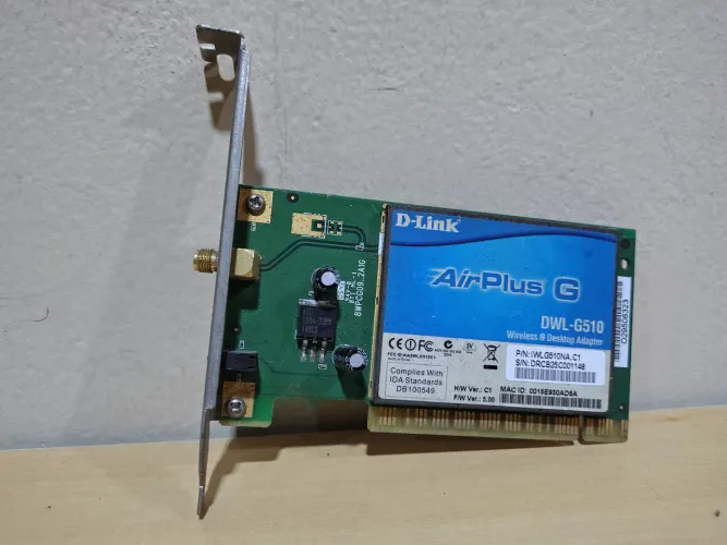 Placa de Rede Wireless D-Link AirPlus G DWL-G510