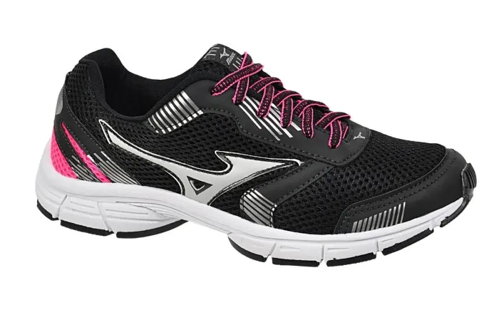 Tênis Mizuno Feminino Preto e Rosa
