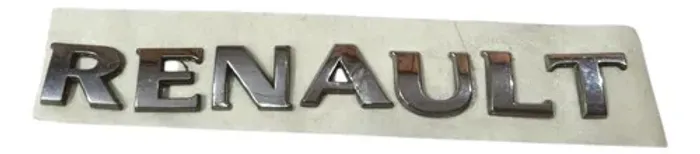 Emblema Renault Tampa Traseira Sandero 2008 - 2012 Prateado