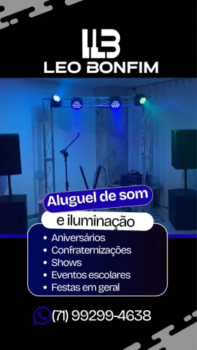Aluguel de som e iluminação 