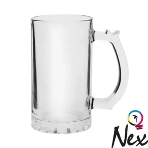 Caneca de Chopp Transparente ou Jateada 460ML PARA SUBLIMAÇÃO 3Un