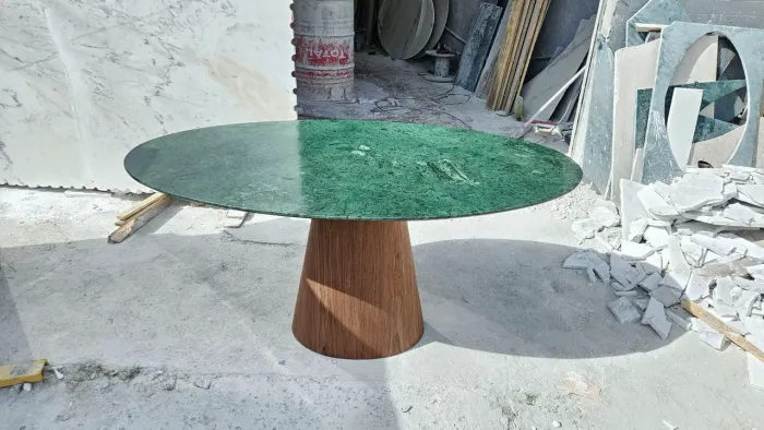 Fabricamos mesa cone + tampo oval 1.80x1.00 verde guatemala 