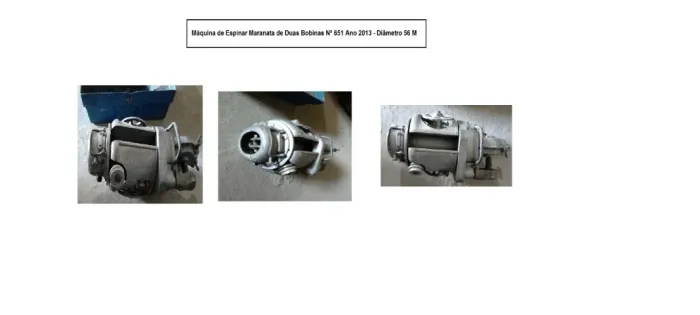 Máquina de Espinar Maranata de Duas Bobinas Nº 651 Ano 2013 - Diâmetro 56 M
