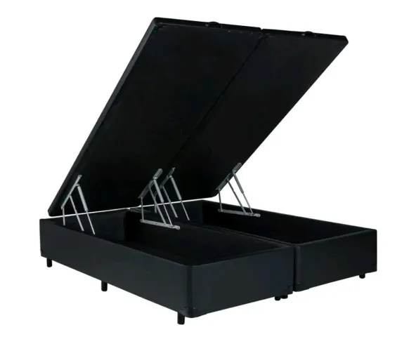 Cama Box com Baú - Queen Size bon sono preta