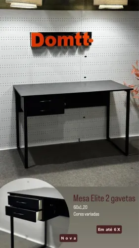 Escrivaninha Industrial 60x1,2mts-Em até 6x sem juros
