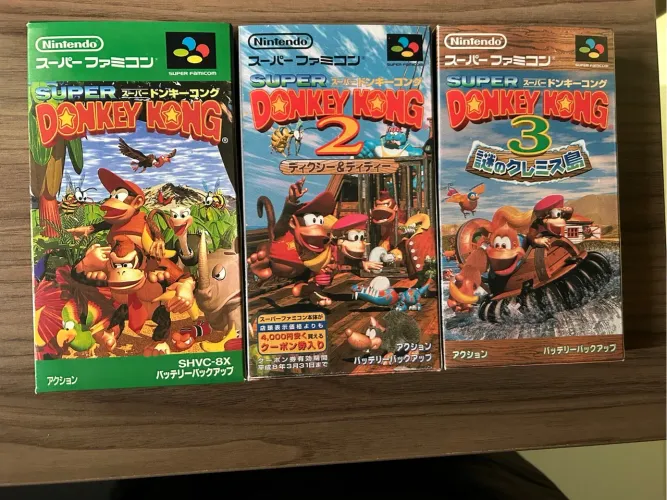 Coleção Donkey Kong super famicom