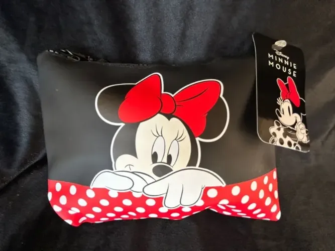 Necessaire Retangular Minnie Assinatura - Disney