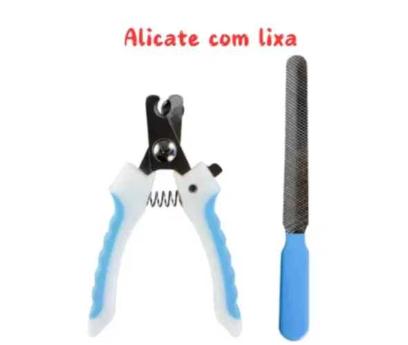 Alicate cortador com lixa para Unhas de Gato e cachorro