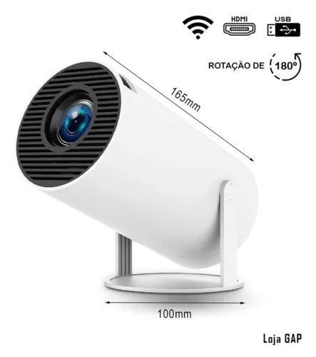 Projetor Portátil 4K HD NOVO!