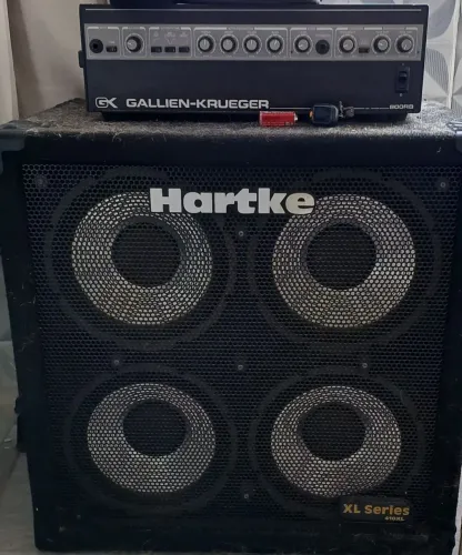 Set de baixo gallien krueger 800rb + Gabinete Hartcke 4x10 XL